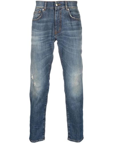 John Richmond Meili Jeans Met Toelopende Pijpen - Blauw