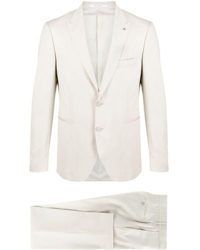 Tagliatore Single-breasted Suit - White