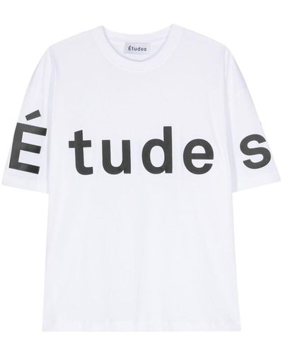 Etudes Studio T-shirt Met Print - Wit