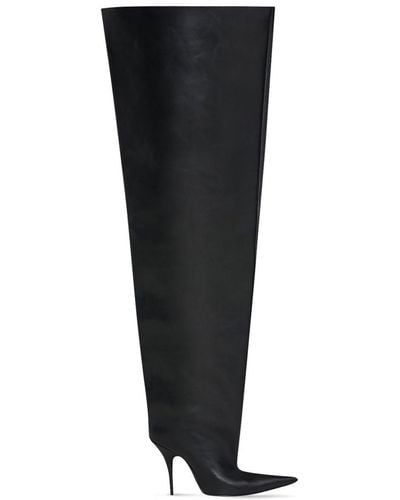 Balenciaga Waders 110mm Thigh-high Boots - Black