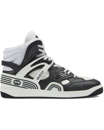 Gucci Basket High-Top-Sneakers - Schwarz
