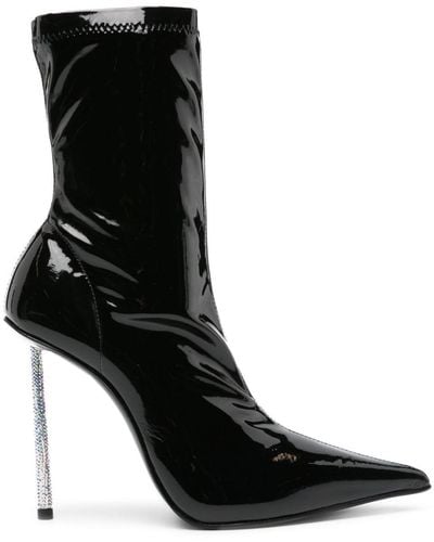 Le Silla Bella 120mm Patent Ankle Boots - Black