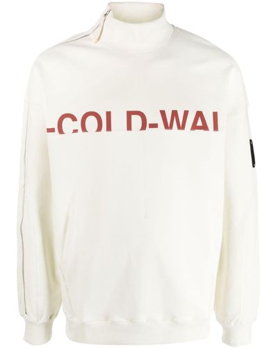 A_COLD_WALL* Overset Sweatshirt mit Logo-Print - Weiß