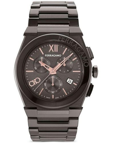 Ferragamo Reloj Vega Chronograph de 42 mm - Negro