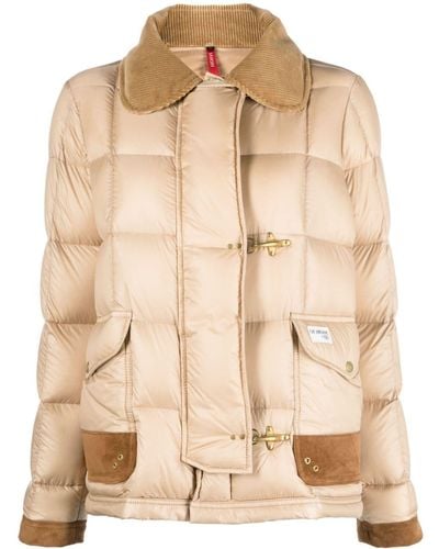 Fay 3 Ganci Quilted Down Jacket - Natural