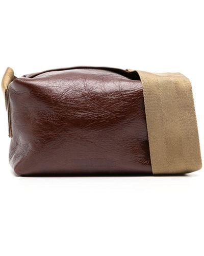 Uma Wang Faux-leather Shoulder Bag - Brown