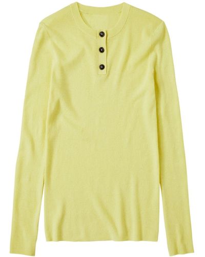 Closed Cashmere-blend Long Jumper - Yellow