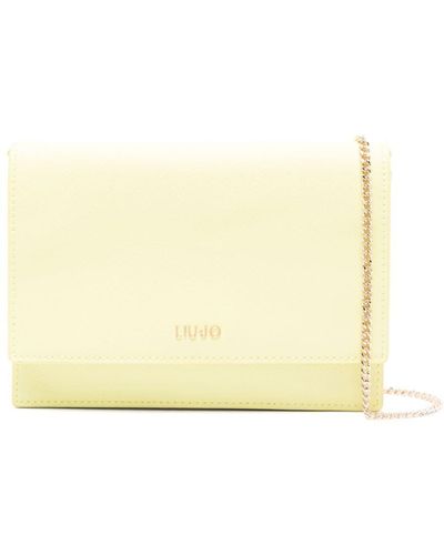 Liu Jo Logo-lettering Clutch Bag - Natural