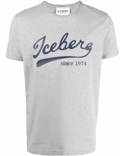 Iceberg ロゴ Tシャツ - グレー