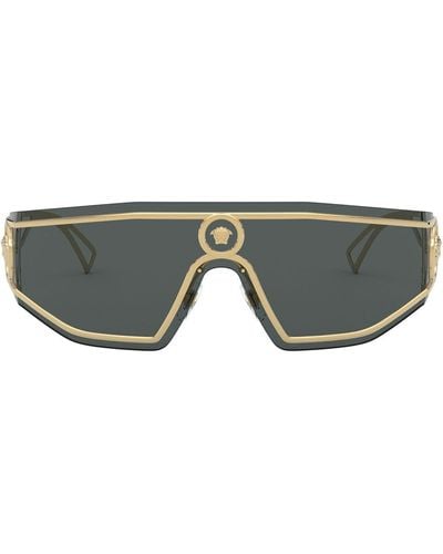 Versace V-powerful Shield Sunglasses - Gray