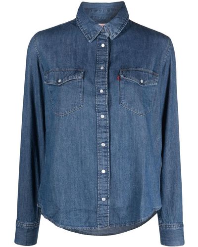 Levi's Chemise en jean à manches longues - Bleu