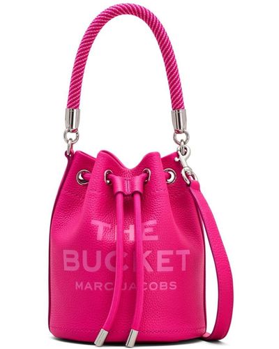 Marc Jacobs The Leather Bucket Tas - Roze