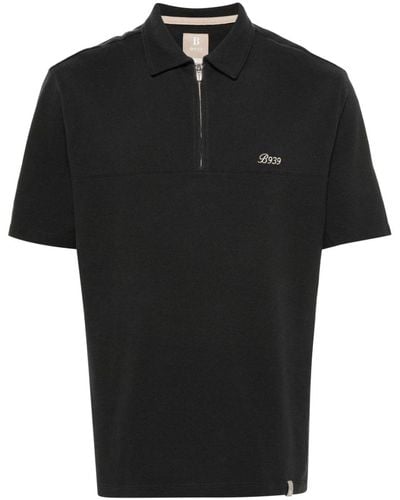 BOGGI Embroidered-logo Polo Shirt - Black