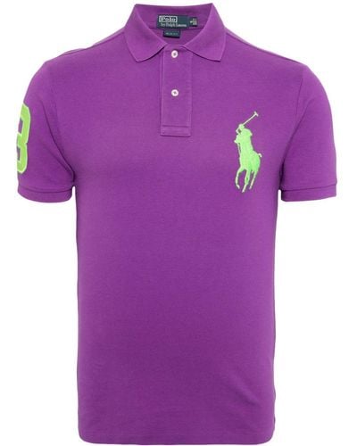 Polo Ralph Lauren Big Pony Cotton Polo Shirt - Purple