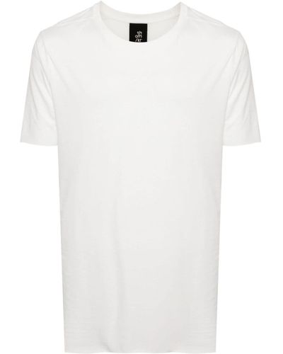 Thom Krom T-Shirt mit Kontrasteinsatz - Weiß