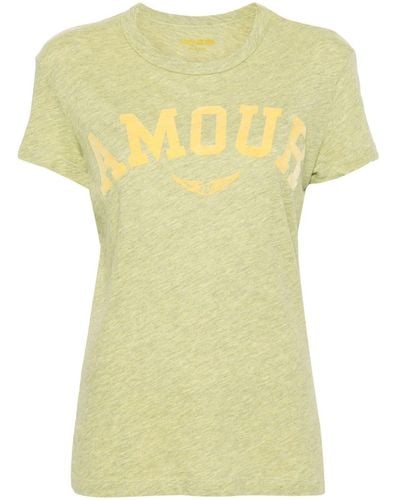 Zadig & Voltaire Walk Amour Tシャツ - イエロー