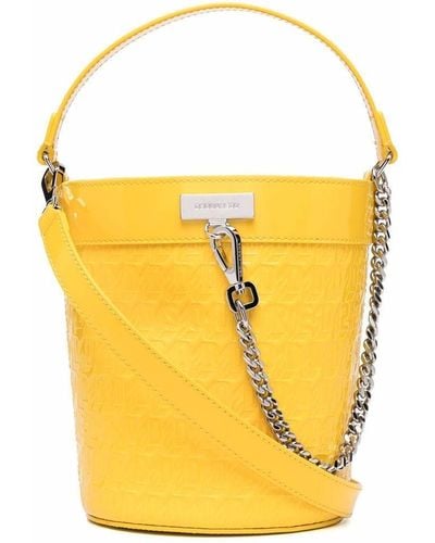 DSquared² Embossed Logo Bucket Bag - Yellow