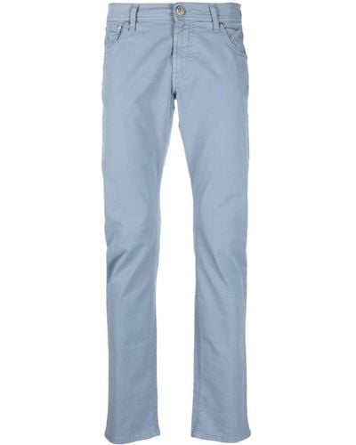 Corneliani Low-rise Skinny Trousers - Blue