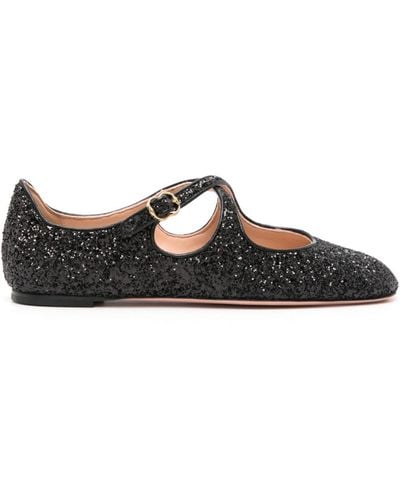 Bally Byntia Glittered Ballerina Shoes - Black