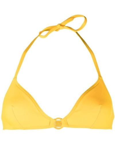 Eres Elena Triangle Bikini Top - Yellow