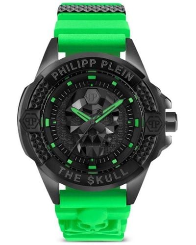 Philipp Plein The $kull 44mm 腕時計 - グリーン