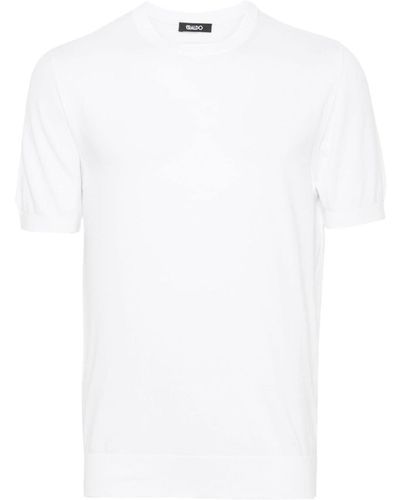 Eraldo Cotton Knitted T-shirt - White