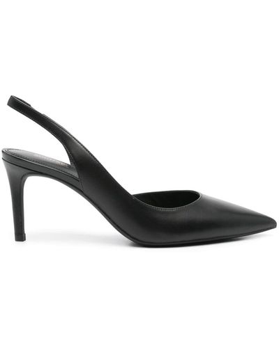 MICHAEL Michael Kors Alina Flex 75mm Leather Court Shoes - Black