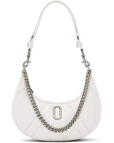 Marc Jacobs The Quilted Leather Curve Shoulder Bag - White