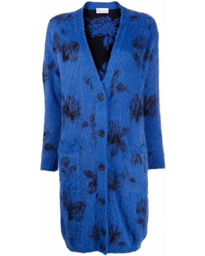 RED Valentino Vest Met V-hals - Blauw