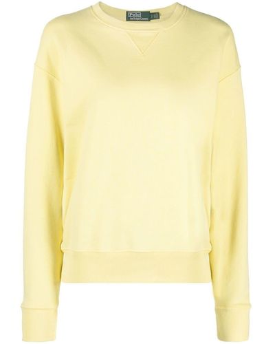 Polo Ralph Lauren Long-sleeved Cotton Sweatshirt - Yellow