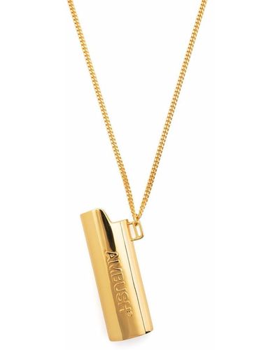 Ambush Logo Ligther Case Pendant Necklace - Metallic