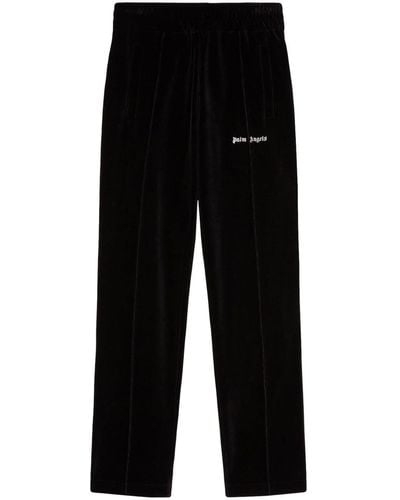 Palm Angels Pantalones de chándal con logo - Negro