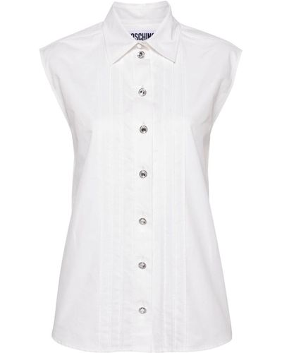 Moschino Camisa con pinzas - Blanco