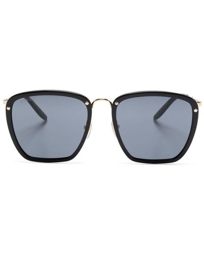 Gucci Gafas de sol oversize con lentes de color - Negro