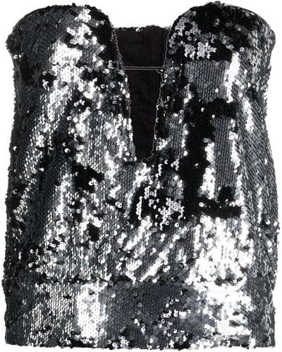 Isabel Marant Top With Sequins - Black