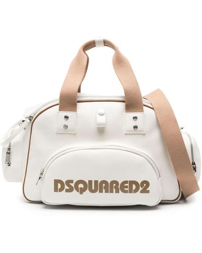 DSquared² Duffeltas Met Logoprint - Wit