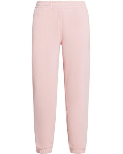 Lacoste Elasticated-waist Organic Cotton Track Trousers - Pink