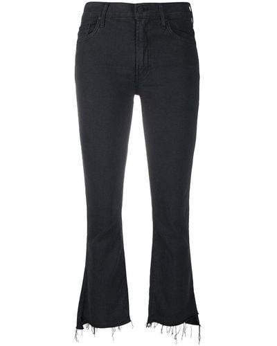 Mother Jeans The Insider Crop Step Fray - Nero
