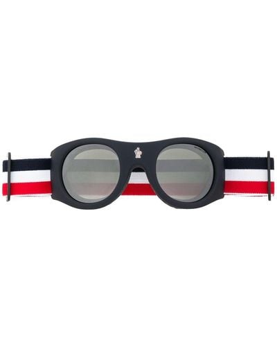 Moncler Round Frame Sunglasses - Blue