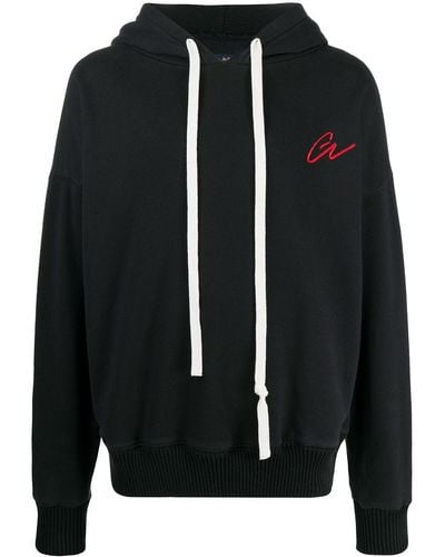 Paul & Shark Slouchy Logo Embroidered Hoodie - Blue