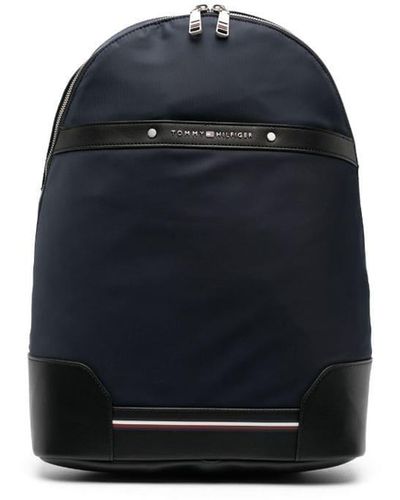 Tommy Hilfiger Central Repreve Logo-lettering Backpack - Blue