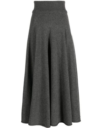 Extreme Cashmere N°313 Cashmere-blend Maxi Skirt - Grey