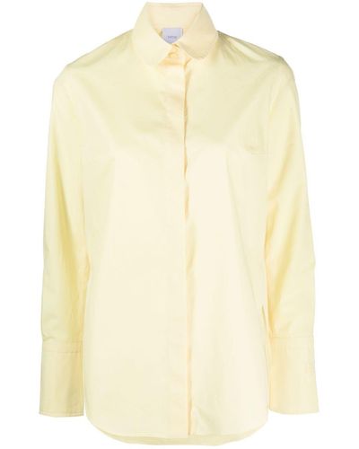 Patou Long-sleeve Button-fastening Shirt - Natural
