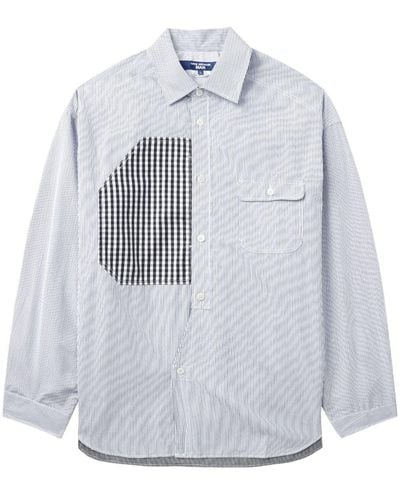 Junya Watanabe Paneled Cotton Shirt - Gray