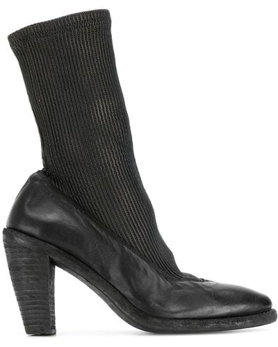 Guidi Sock Ankle Boots - Black