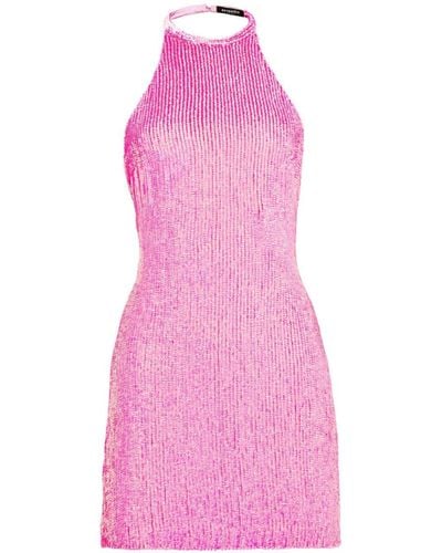 retroféte Alexis Sequin-embellished Minidress - Pink