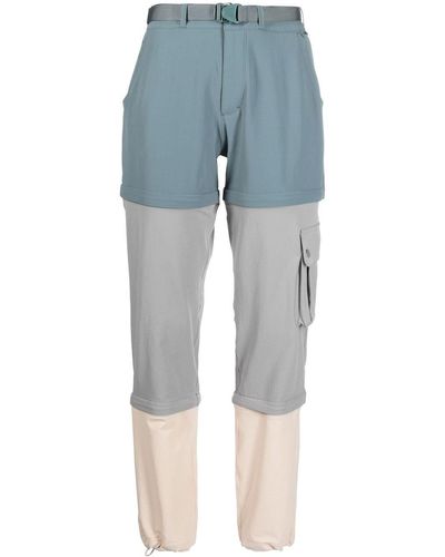 Outdoor Voices Colour-block Panelled-design Trousers - Blue