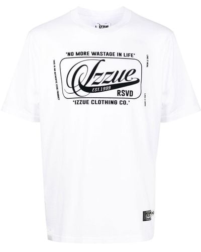 Izzue Cotton Logo-print T-shirt - White