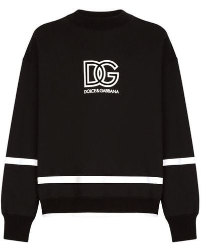 Dolce & Gabbana Sweatshirt mit Logo-Print - Schwarz