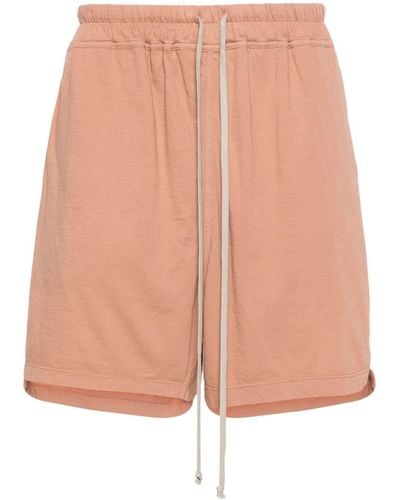 Rick Owens Phleg Cotton Shorts - Pink